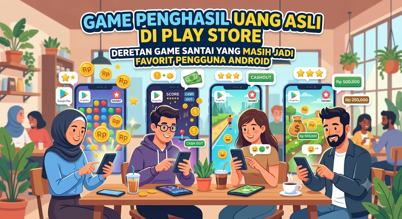Game Penghasil Uang Asli di Play Store, berikut Deretan Game Santai nya